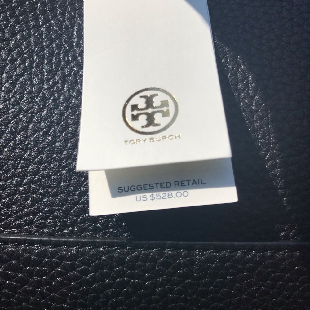 Sold!! NWT Tory Burch Black pebble leather tote - Picture 4 of 7